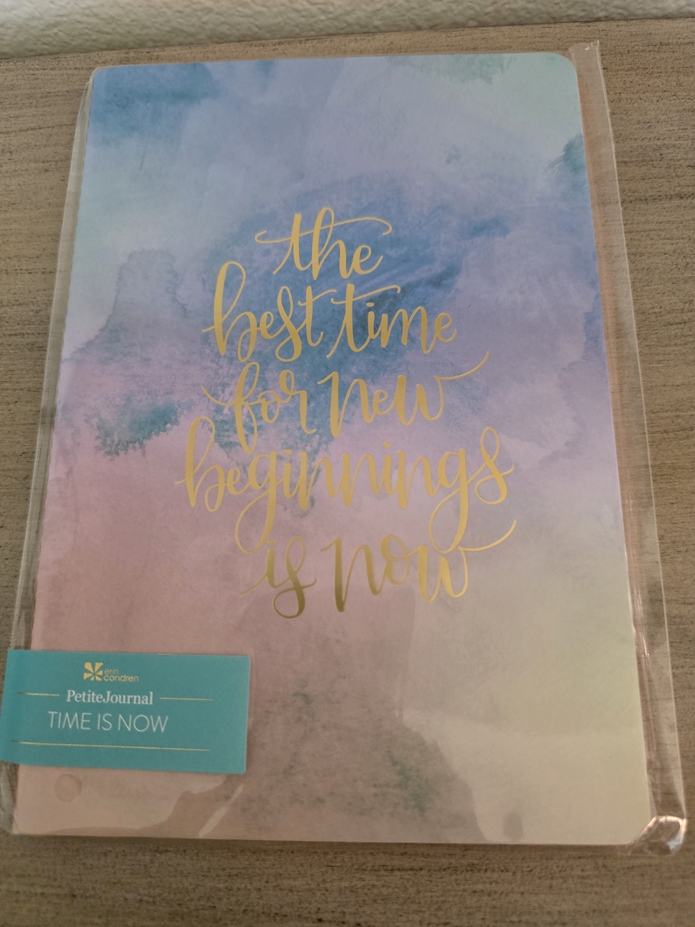 Erin CONDREN Inspirational Watercolor Journal with Gold Script